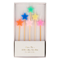 Meri Meri Star Birthday Candles x6