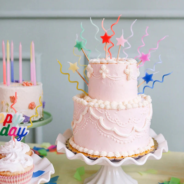 Meri Meri Star Birthday Candles x6