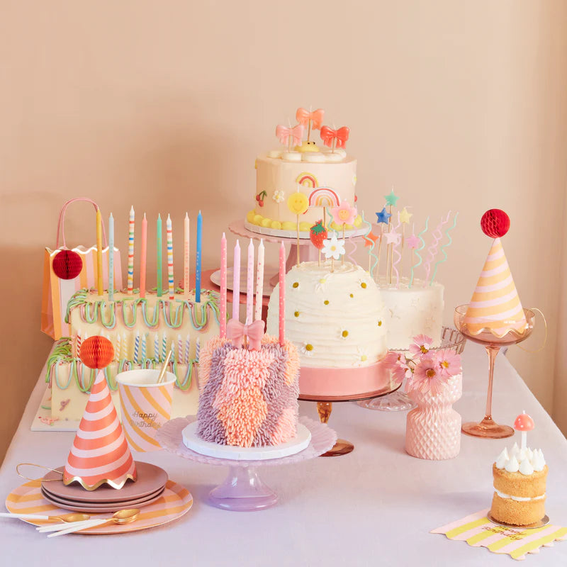 Meri Meri Multi Stripe Candles (x 16)