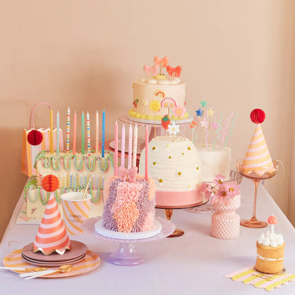 Meri Meri Multi Stripe Candles (x 16)