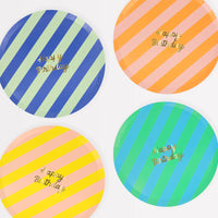 Meri Meri Happy Birthday Plates Small (x8)