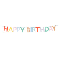 Meri Meri Scallop Bright Happy Birthday Garland