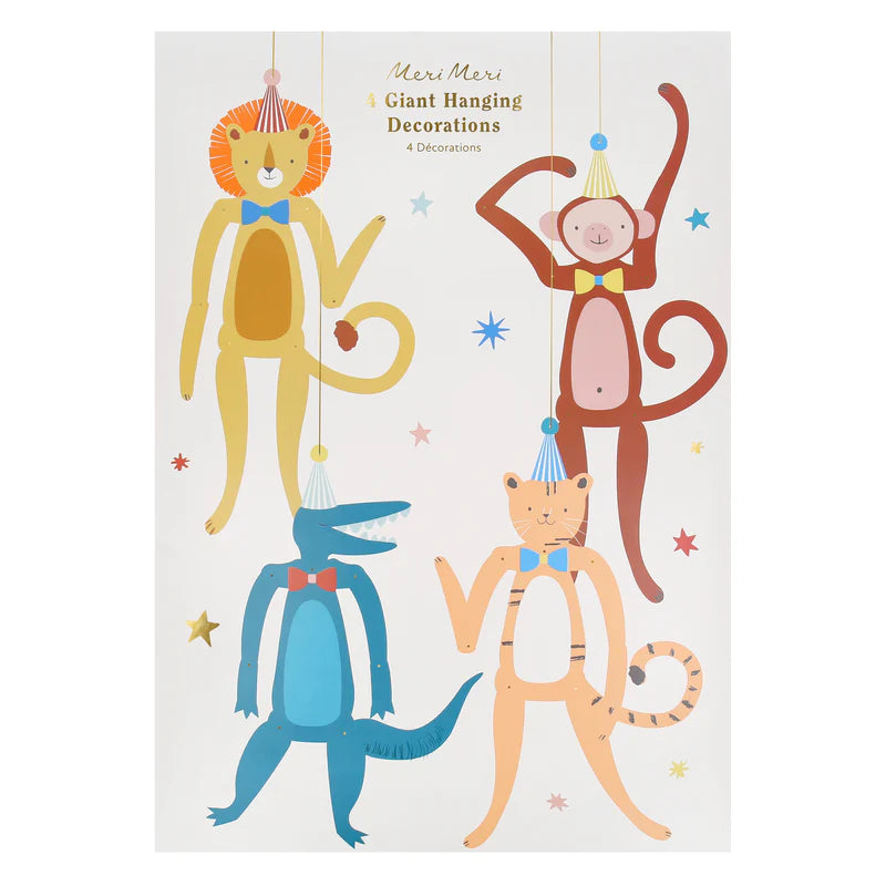 Meri meri Animal Party Hanging Decorations