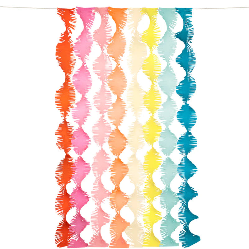 Meri Meri Rainbow Twisty Fringe backdrop