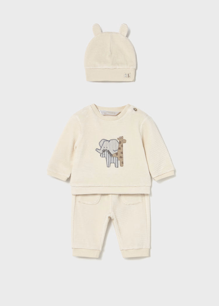 Mayoral Newborn Boy 3-Piece Corduroy Set