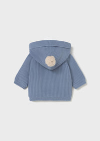 Mayoral Newborn Boy Lined Knit Cardigan II Cloud