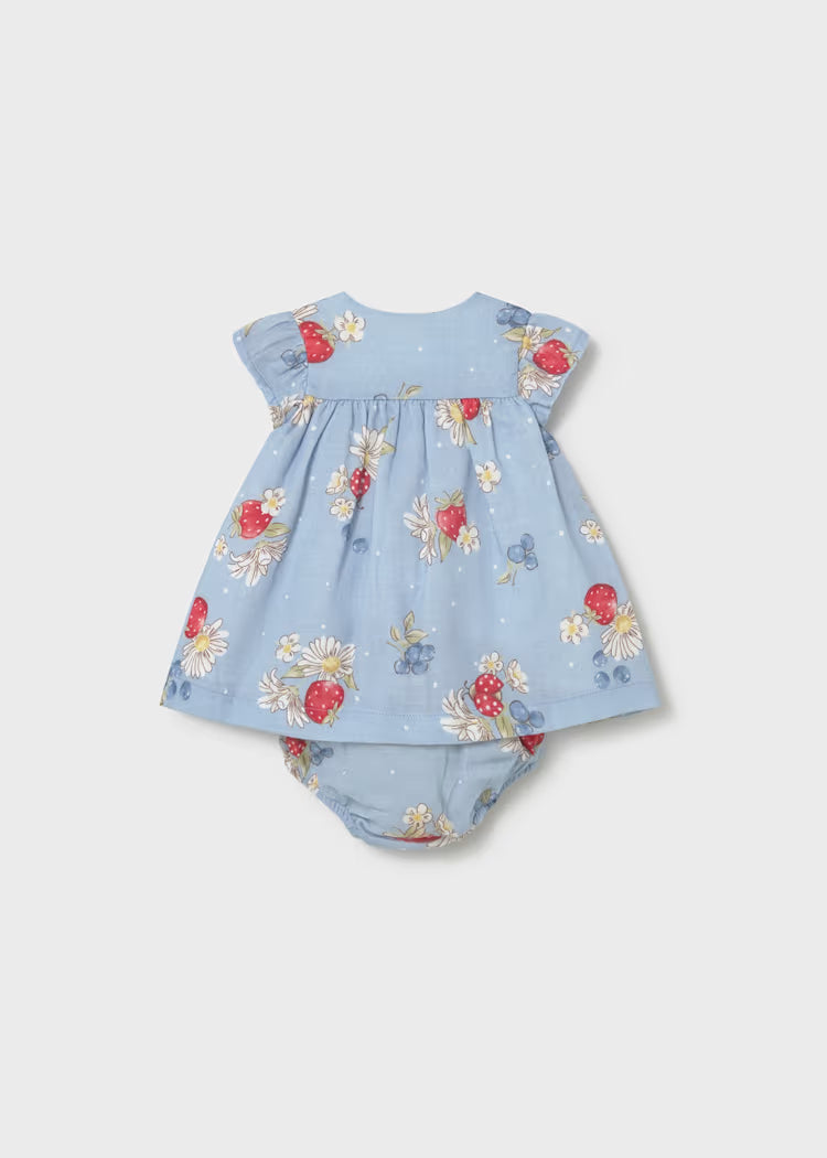 Mayoral Newborn Girl Chiffon Dress- Lagoon