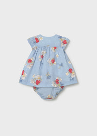 Mayoral Newborn Girl Chiffon Dress- Lagoon