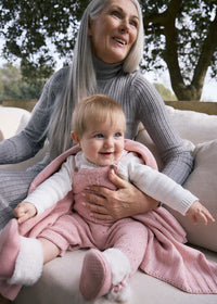 Mayoral Newborn Knit Dungaree and Sweater Set