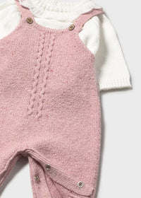 Mayoral Newborn Knit Dungaree and Sweater Set