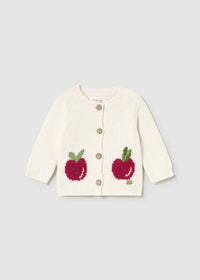Mayoral Newborn Girl Knit Cardigan II Ceramic