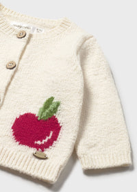 Mayoral Newborn Girl Knit Cardigan II Ceramic