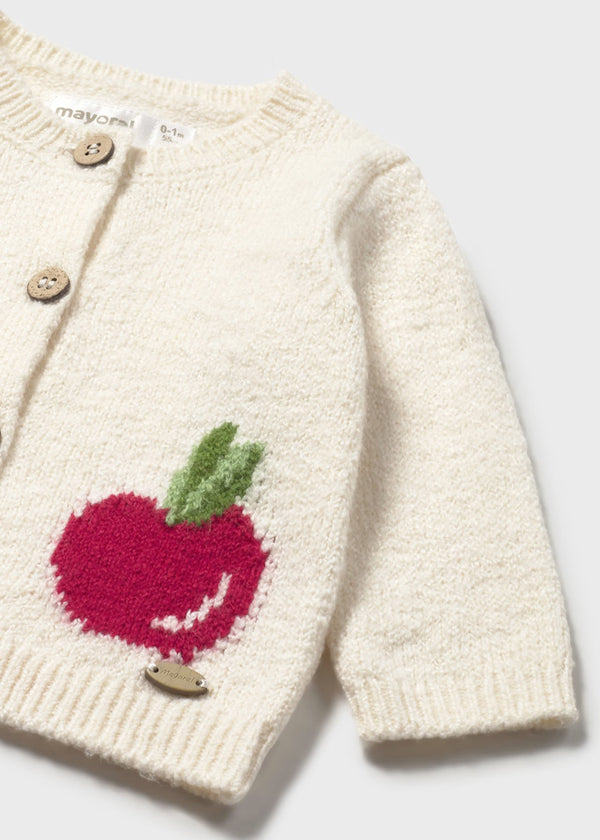 Mayoral Newborn Girl Knit Cardigan II Ceramic