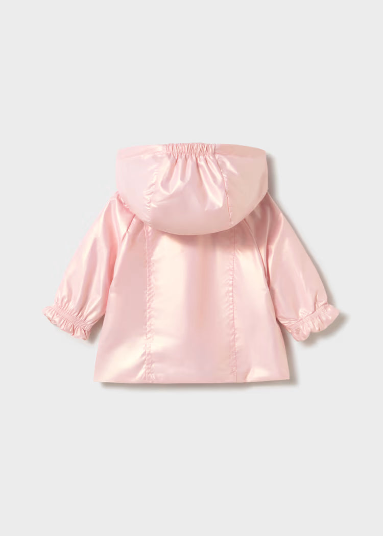 Mayoral Newborn Girl Reversible Windbreaker- Baby Pink