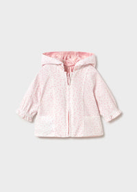 Mayoral Newborn Girl Reversible Windbreaker- Baby Pink