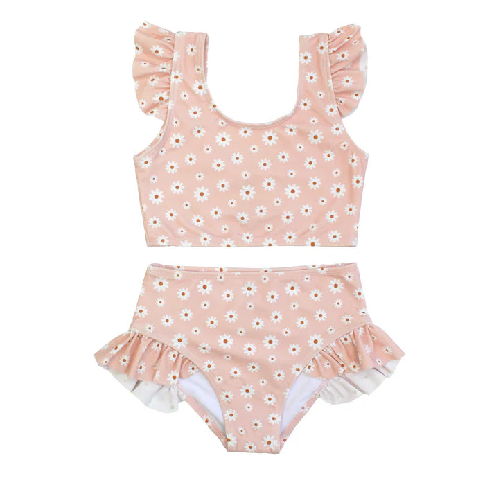 Emerson and Friends Pink Daisy Flutter Bikini Girls Swimsuit