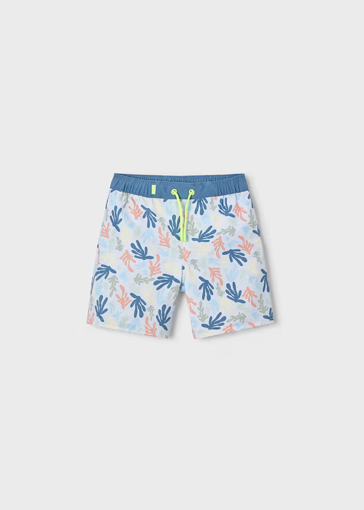Mayoral Printed Swim Shorts Boston Kids- Sky Blue