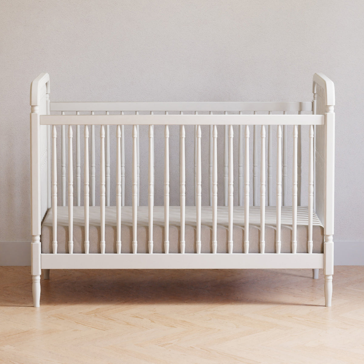 Namesake Liberty 3-in-1 Convertible Spindle Crib with Toddler Bed Conversion Kit