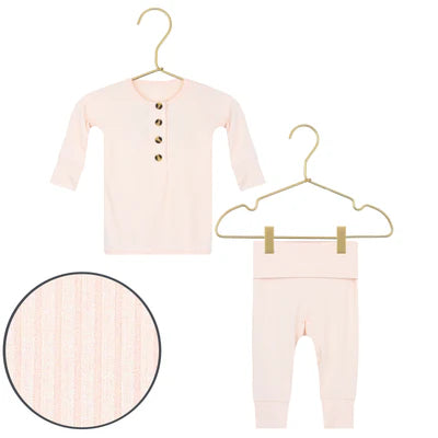 Lou Lou and Company Rosie Ribbed Tops and Bottoms Pajama Set
