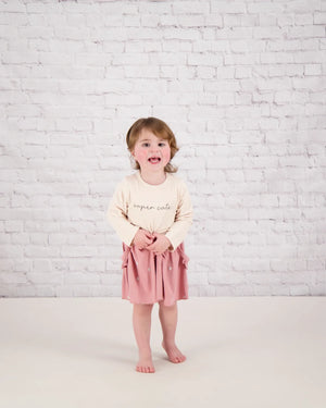 Tiny Victories Pink  Overall Skirt