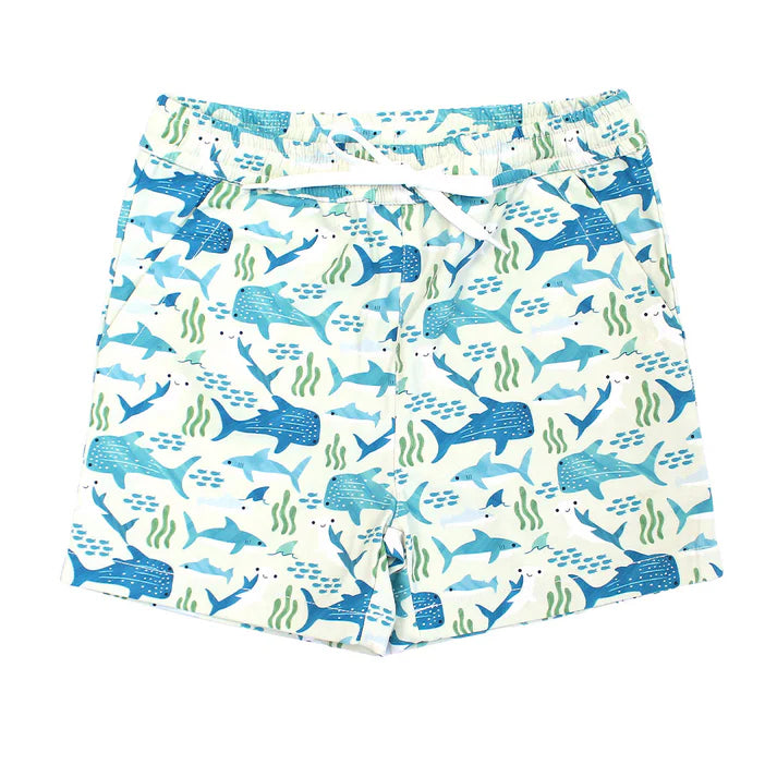 Emerson and Friends Shark Friends Boys Swim Trunks