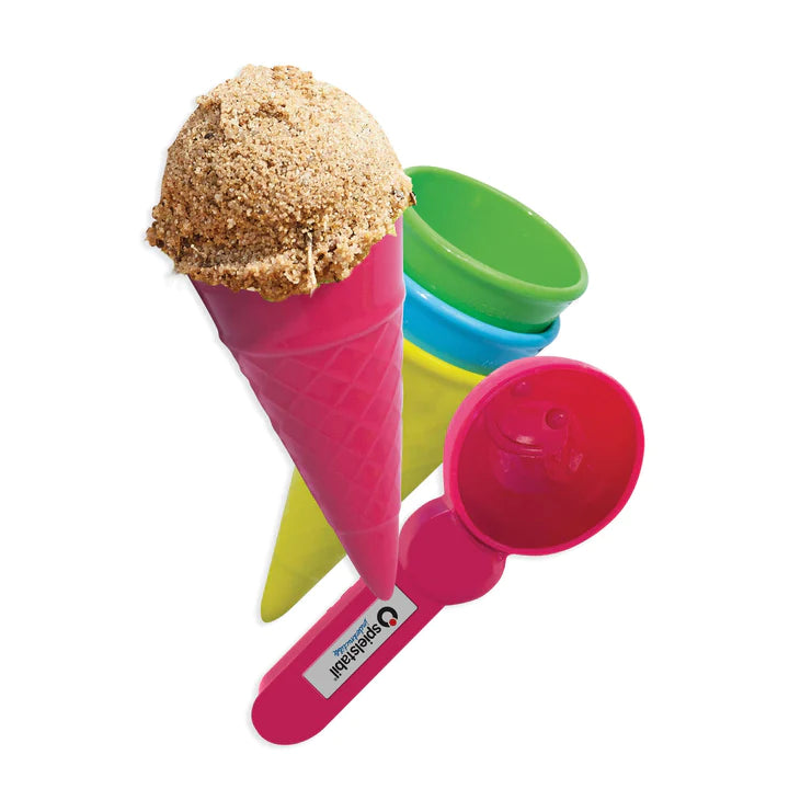 HABA Ice Cream 5 Piece Set with 4 Cones and a Scoop