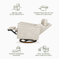 Morris & Co. x Namesake Willa Plus Power Glider Recliner w/ Power Headrest