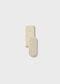 Mayoral Unisex Ribbed Tights II Sand Heather