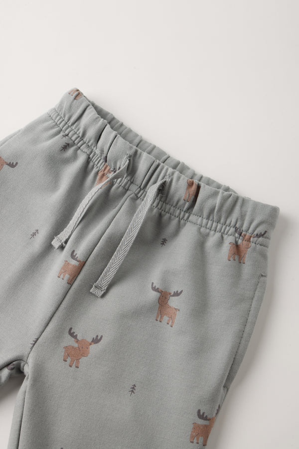 Quincy Mae Relaxed Fleece Sweatpant II Reindeer