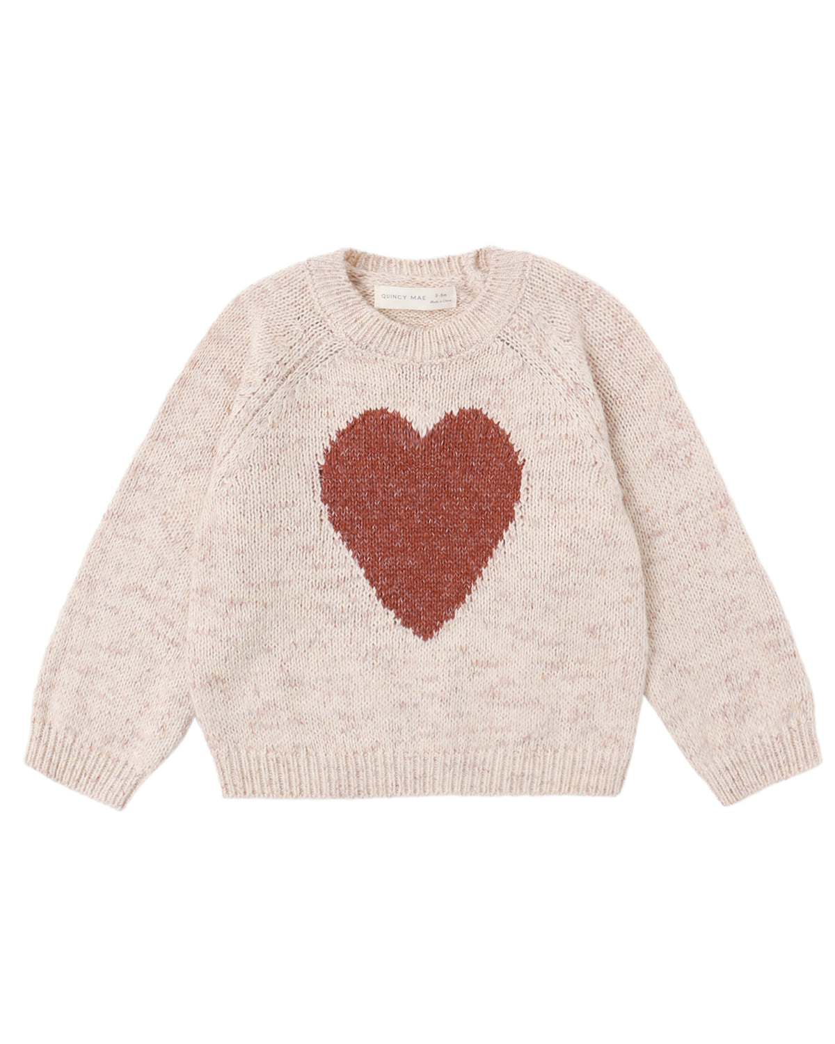 Quincy Mae Knit Sweater II Red Heart