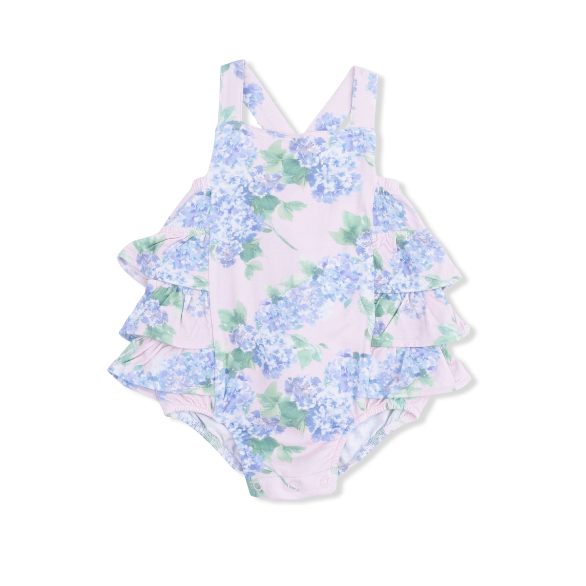 Angel Dear Hydrangeas - Ruffle Sunsuit