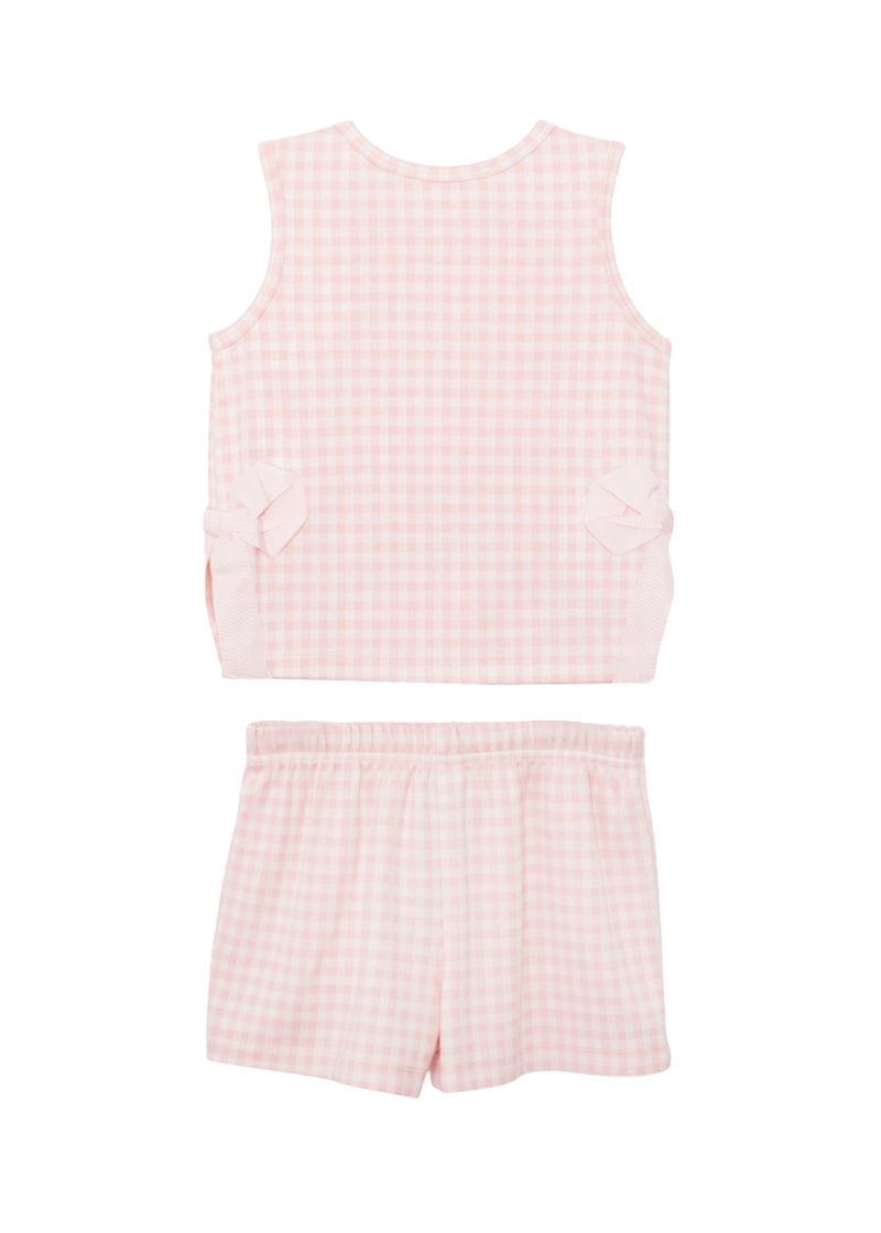 mabel + honey Pink Plaid Perfection Two Piece Set