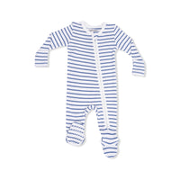 Angel Dear  Navy Stripe - 2 Way Zipper Footie