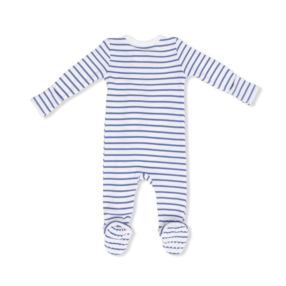 Angel Dear  Navy Stripe - 2 Way Zipper Footie