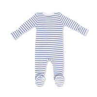 Angel Dear  Navy Stripe - 2 Way Zipper Footie