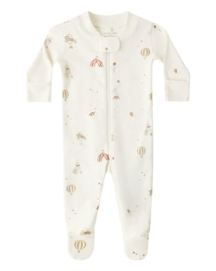 Quincy Mae Zip Longsleeve  Sleeper Footie II Carnival