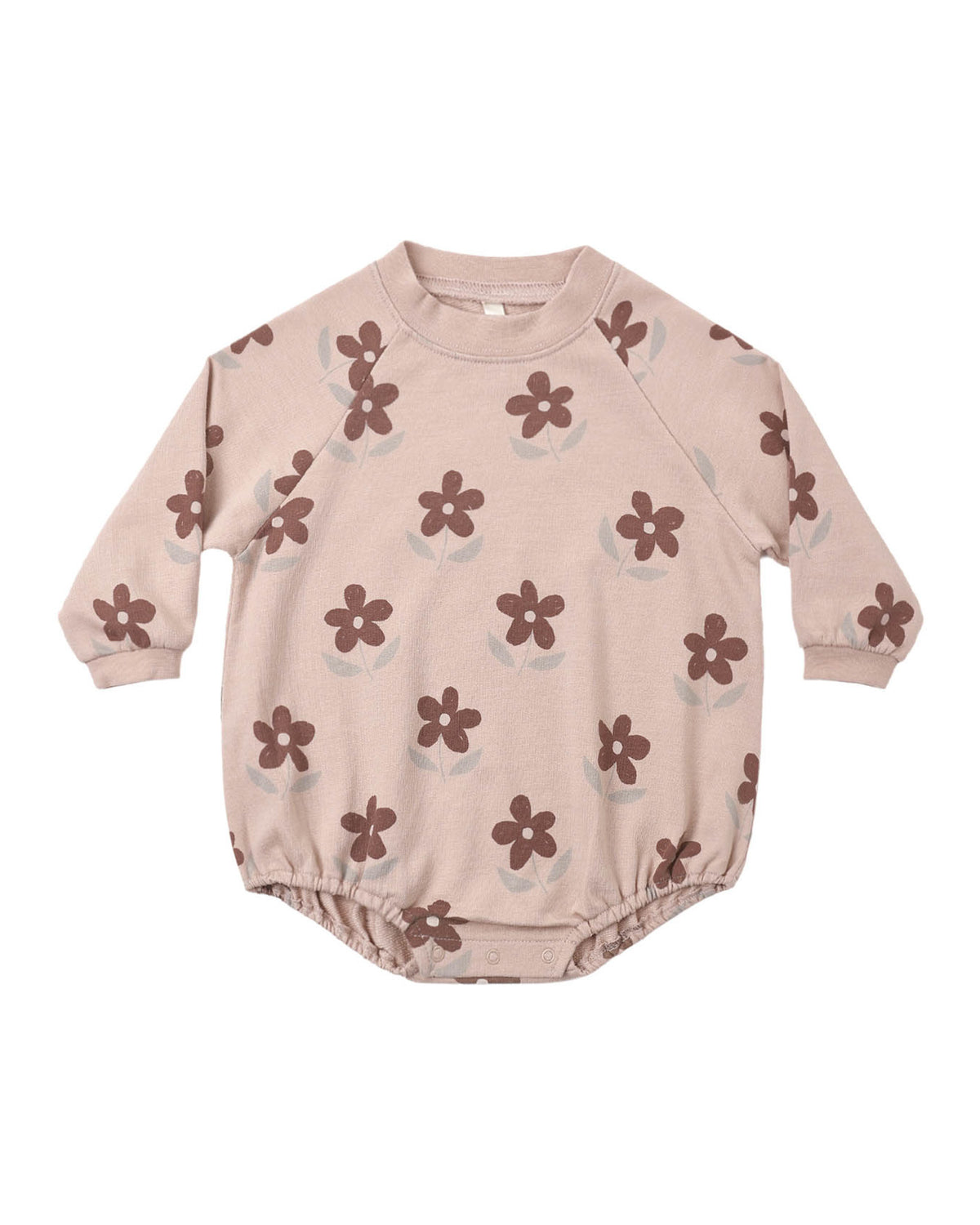 Rylee + Cru Crew Neck Romper- Daisy