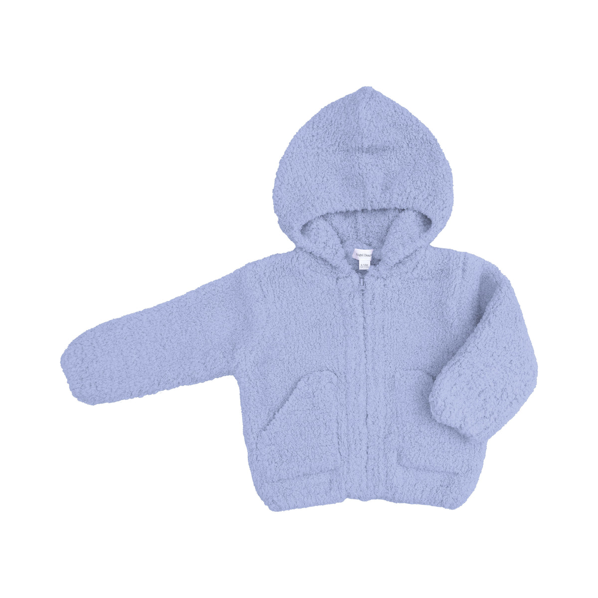 Angel Dear Chenille - Dusty Blue Hooded Jacket