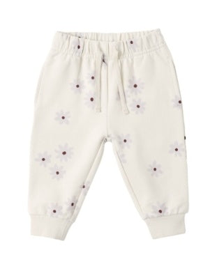 Quincy Mae Relaxed Fleece Sweatpant- Blue Daisy