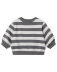 Quincy Mae Oversized Crew Sweatshirt Midnight Stripe