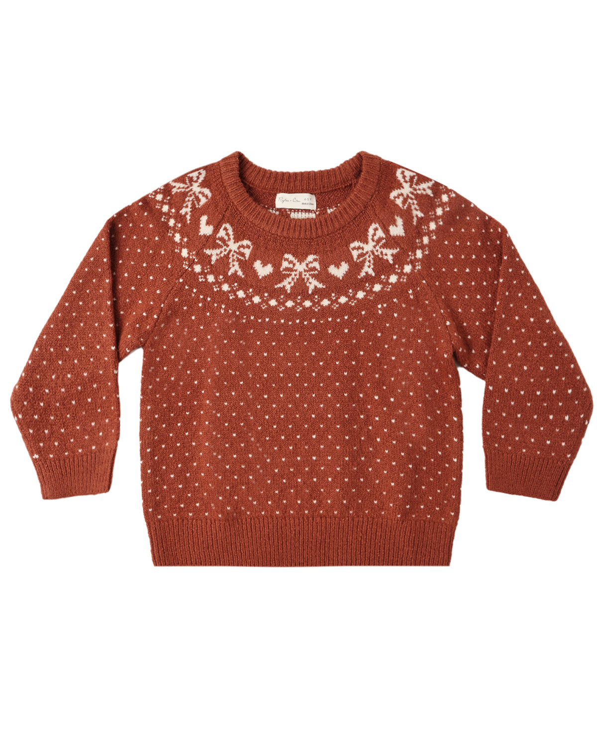 Rylee + Cru Faire Isle Sweater- Ruby