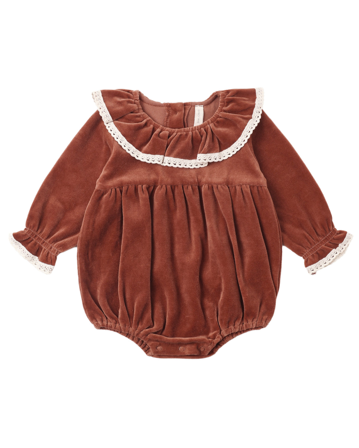 Quincy Mae Wendy Romper- Redwood