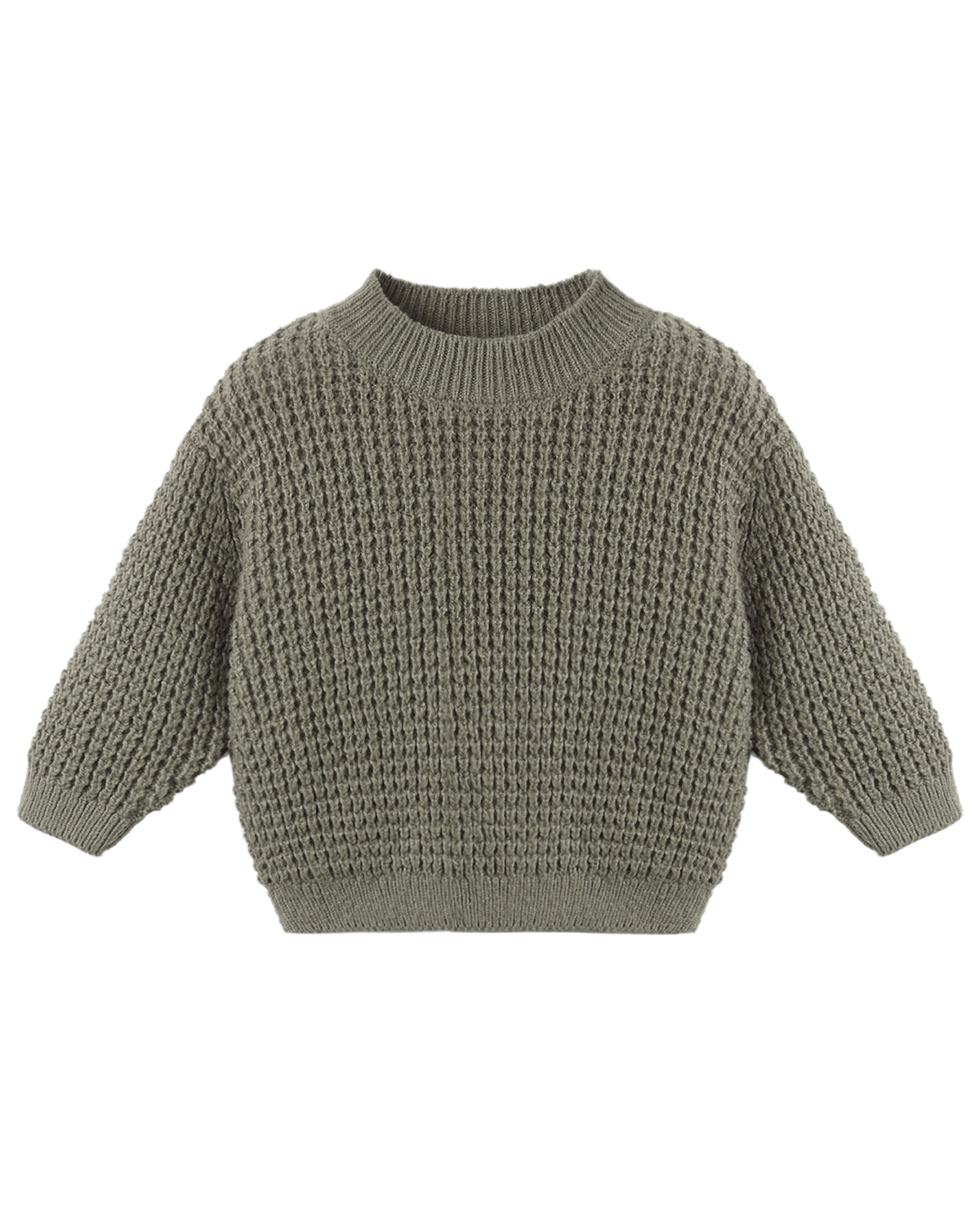 Quincy Mae Chunky Knit Sweater-Spruce