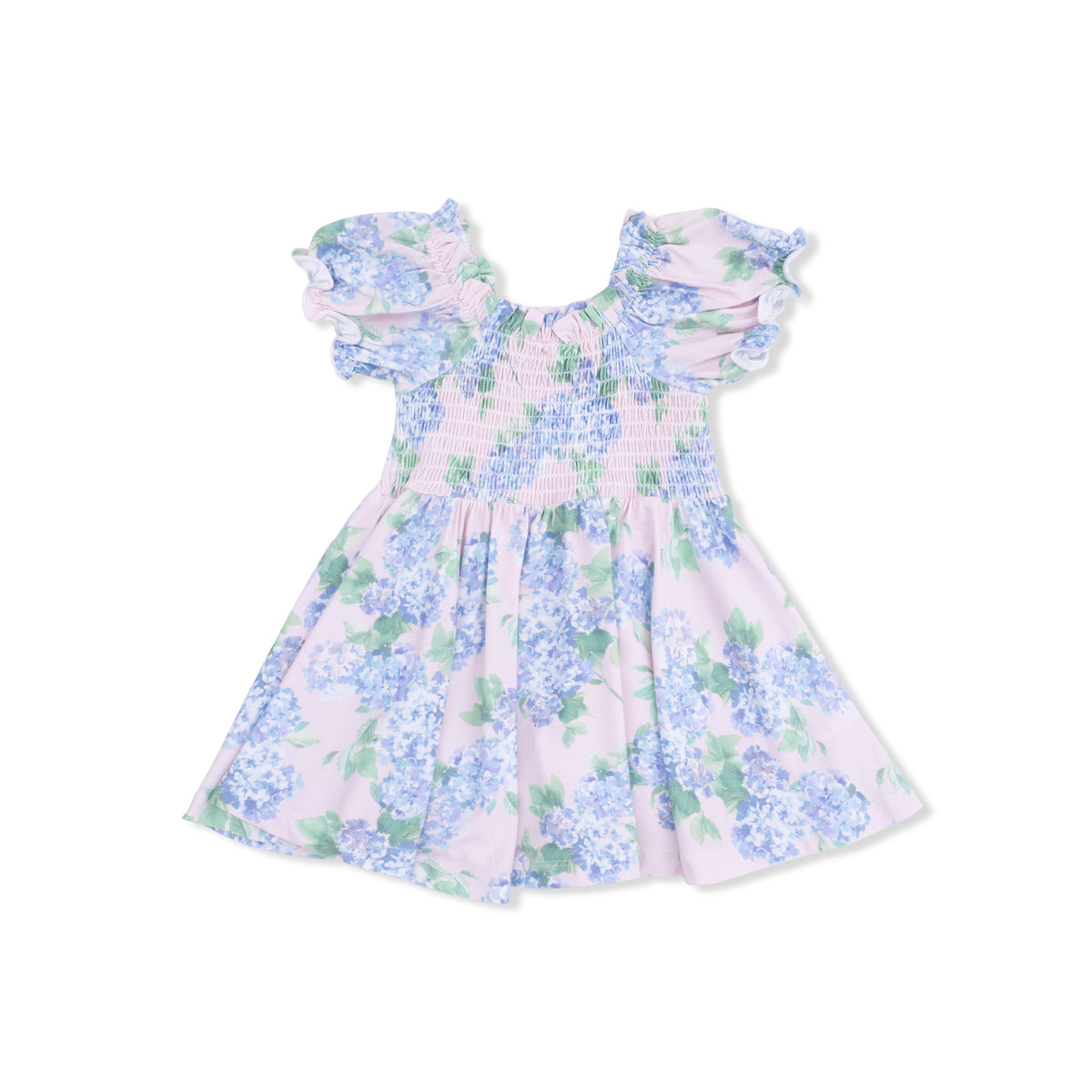 Angel Dear Hydrangeas - Smocked Twirly Dress