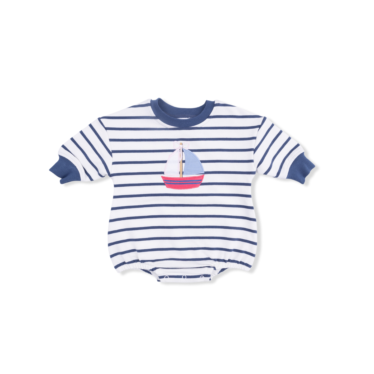 Angel Dear Bubbly Sailboat French Terry - Sweatshirt Bubble Bow