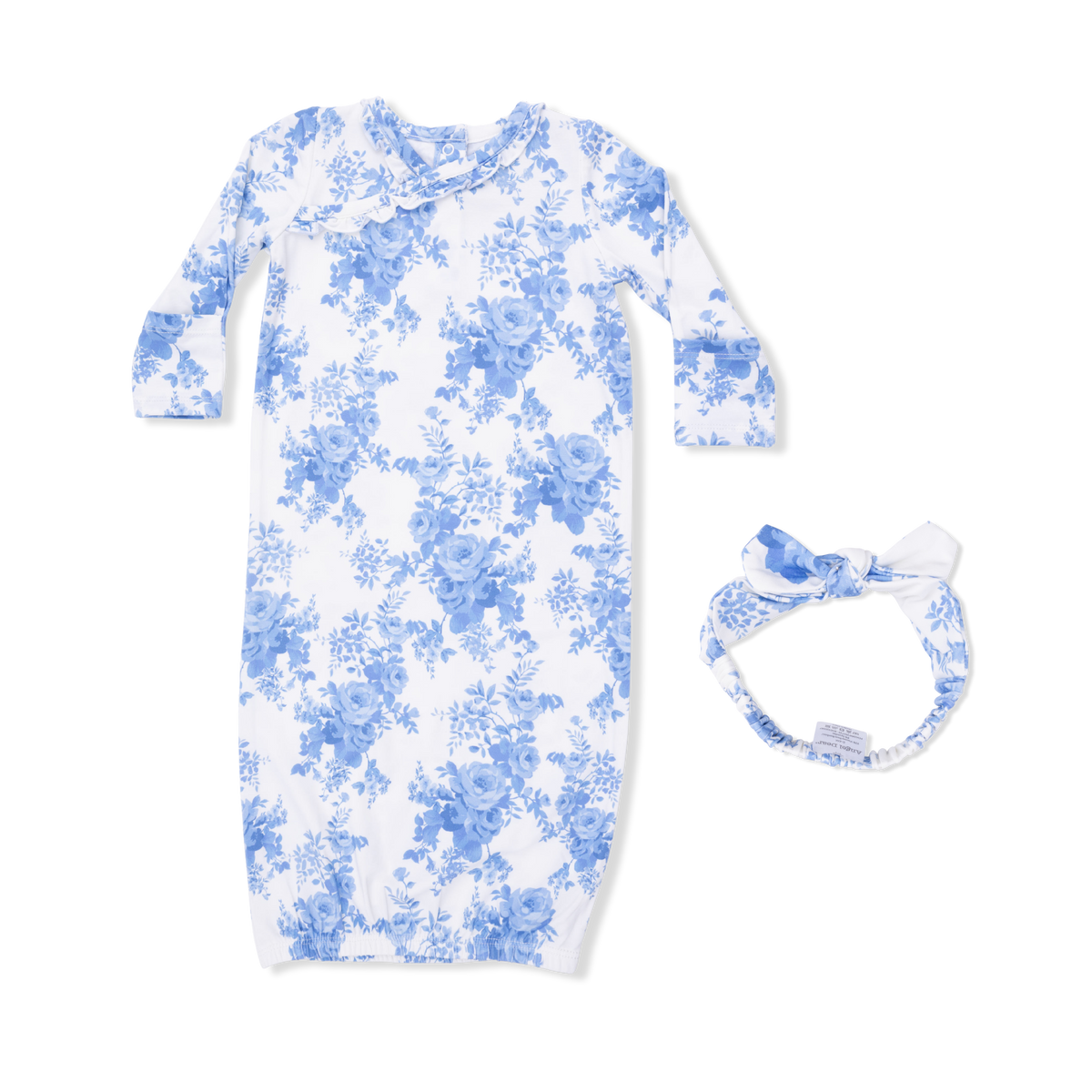 Angel Dear Dream Cottage Floral - Kimono Gown & Knot Headband