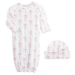 Baby Club Chic Coquette Bows Gown and Hat Set