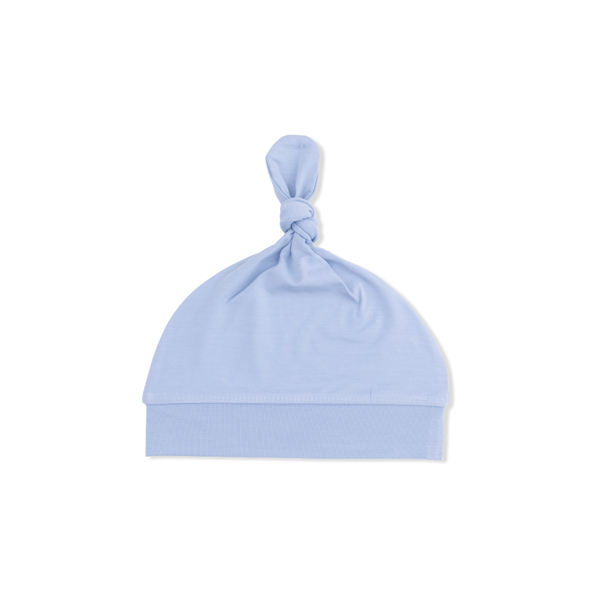 Angel Dear Knotted Hat- Solid Blue Fog