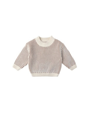 Quincy Mae RELAXED KNIT SWEATER || GOLD
