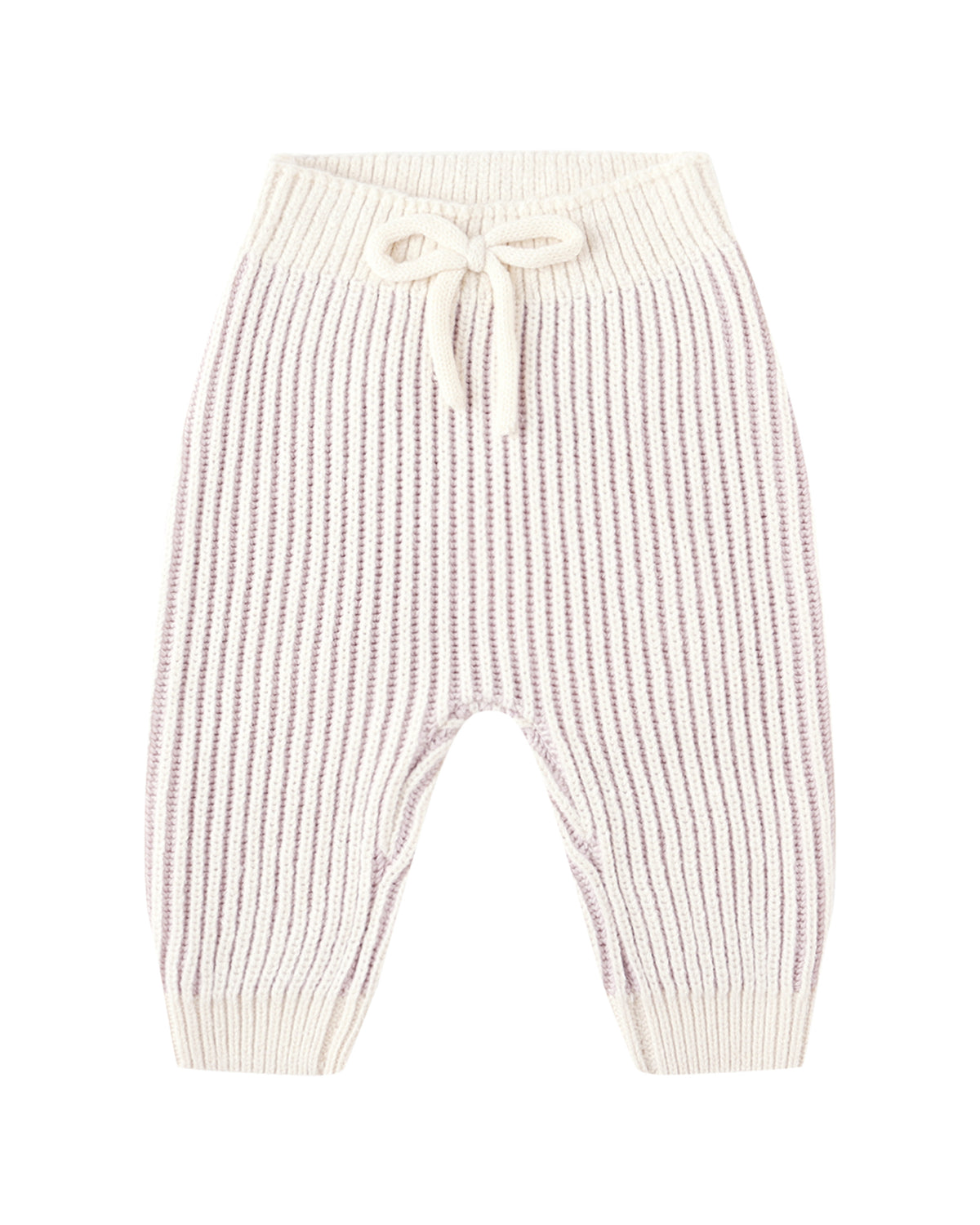 Quincy Mae CHUNKY KNIT PANT || LILAC